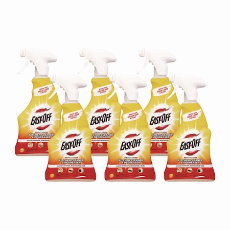 Easy-Off Kitchen Degreaser, 16 oz Trigger Spray Bottle, Liquid, 6 PK 62338-97024